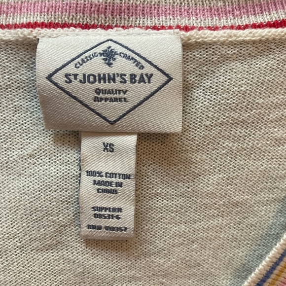 Rainbow cream colored button up cardigan - Picture 3 of 3